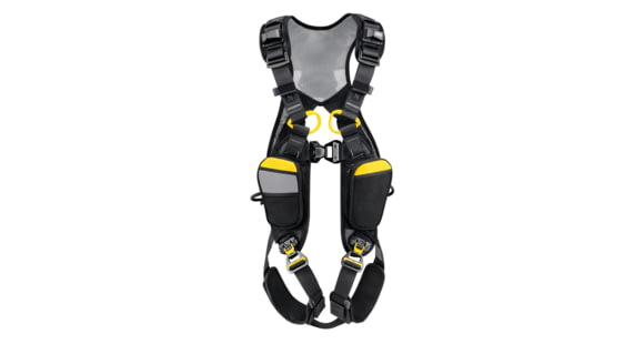 Petzl Newton Easyfit International Harness, Black/Yellow, 1, C073FA01