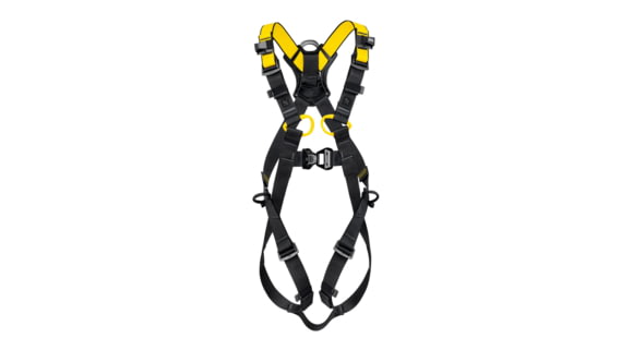 Petzl Newton International Harness, Black/Yellow, 2, C073BA02