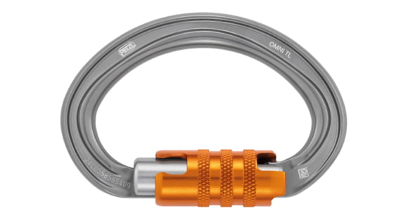 Petzl Omni Triact-Lock Carabiner, Gray, M037BA00