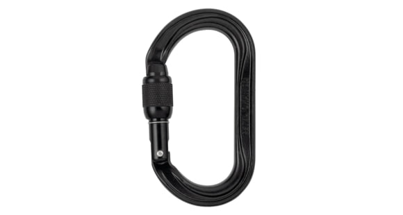 Petzl Oxan Carabiner, Black, Screw-Lock, M72A SLN