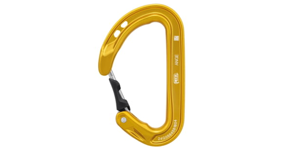 Petzl Ange Carabiner, Yellow, M056AA05