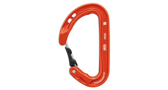 Petzl Ange Carabiner, Orange, M056AA06