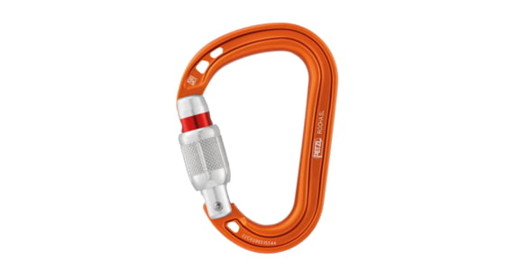 Petzl Rocha Screw-Lock Carabiner, Orange, M027AA00
