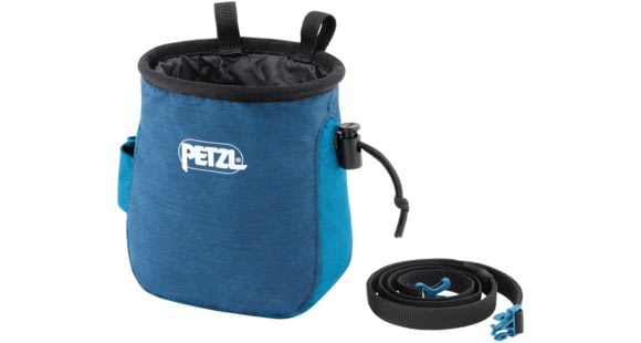 Petzl Saka Chalk Bag with Ergonomic Shape, Gray, S039BA00