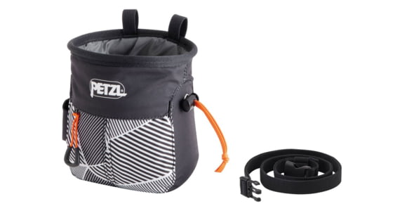 Petzl Sakapoche Chalk Bag, Black Dazzle, S040AB02
