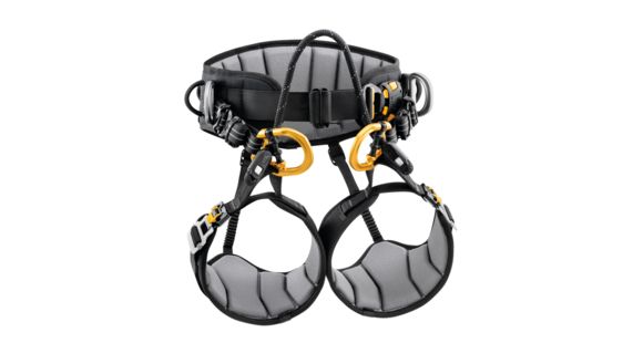 Petzl Sequoia Tree Care Seat Harness, Black/Yellow, 0, C069AA00
