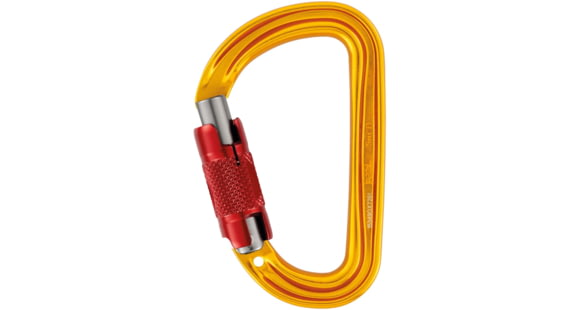 Petzl Sm'D Carabiner, Yellow, Twist-Lock, M39A RL