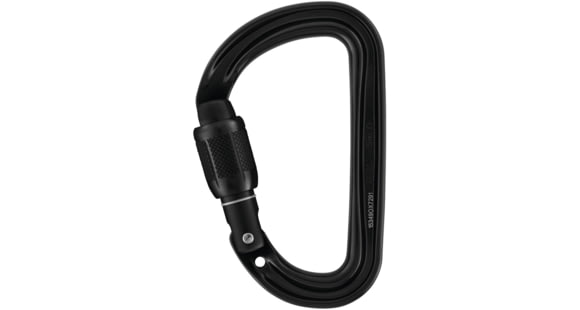 Petzl Sm'D Carabiner, Black, Screw-Lock, M39A SLN