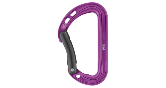 Petzl Spirit Bent Carabiner, Violet, M061AB03