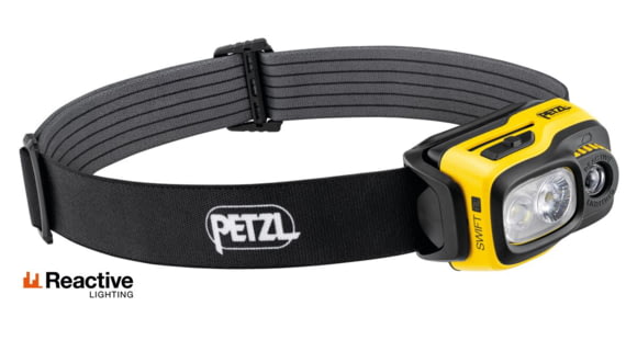 Petzl Swift RL Headlamp, Black/Yellow, E810AB00