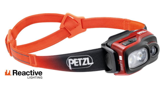 Petzl Swift RL Headlamp, Orange, E095BB01