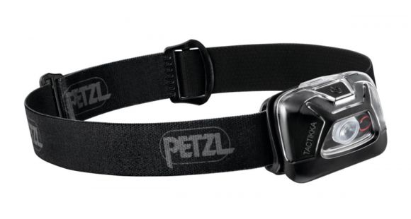 Petzl Tactikka LED Headlamp, AAA, LR03, Red/White, 100-300 Lumens, Black, E093HA00