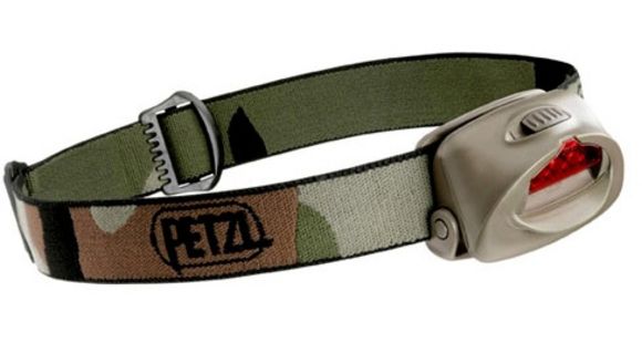 Petzl TACTIKKA Headlamp w/Tilt, Olive Drab, E46 PC2