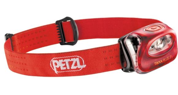 Petzl TIKKA PLUS 2 Headlamp, Red, E97 PR