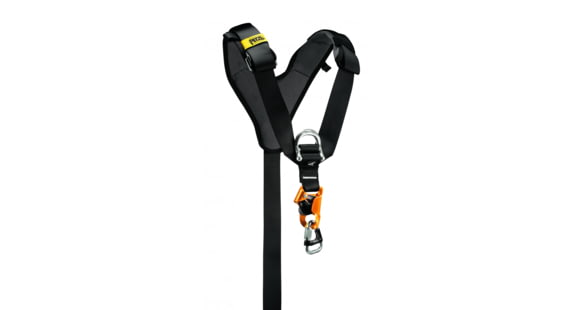 Petzl Top Croll Chest Harness, Black/Yellow, Large, C081CA00