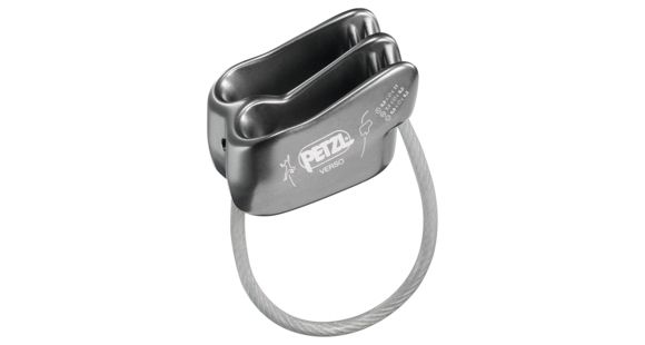 Petzl Verso Climbing Belay Device, Gray, D019AA00