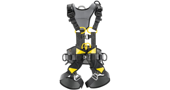 Petzl Volt Wind Offshore Harness, Yellow/Black, 1, C072FB01