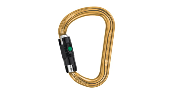 Petzl William Carabiner, Gold, Ball-Lock, M36A BLY