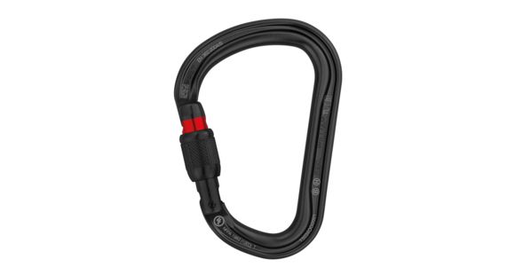 Petzl William Carabiner, Black, Screw-Lock, M36A SLN