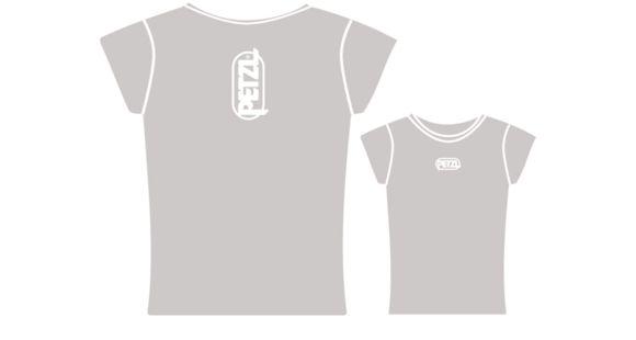 Petzl Women's EVE Cotton Logo T-Shirt,Grey,Medium Z44 MG