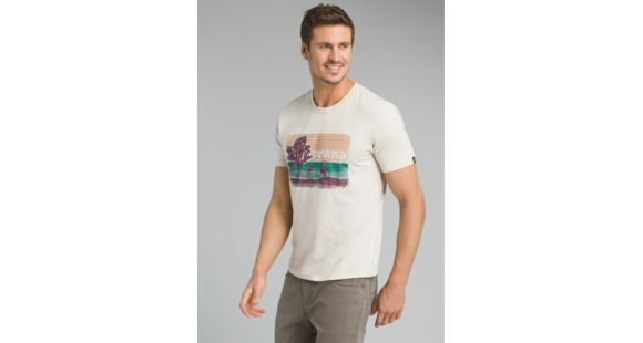 prAna Aggler Everyday T-Shirt - Men's, Weathered Beige Heather, Small, M13181433-WGHT-S