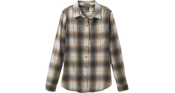 prAna Alfie Flannel - Women's, Small, Latte, 1962591-253-S