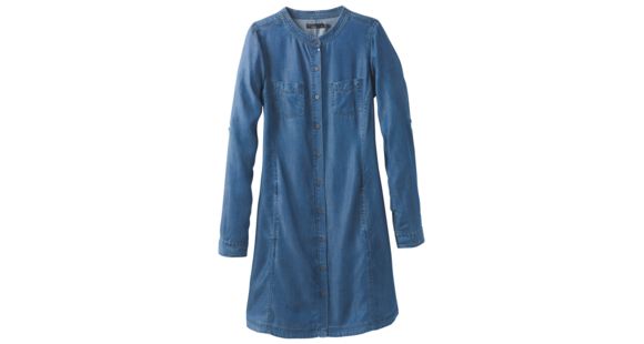 prAna Aliki Shirt Dress WoMen's, Antique Blue, Small, W31180402-ANBL-S