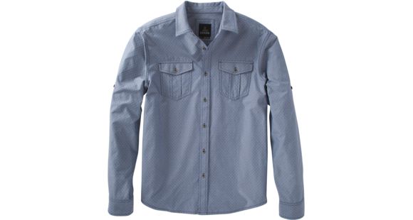prAna Ascension Long Sleeve Shirt - Men's-Dress Blue-Large