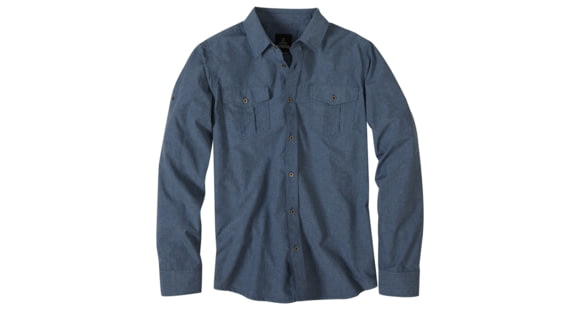 prAna Ascension Long Sleeve Shirt - Men's-Sapphire-X-Large
