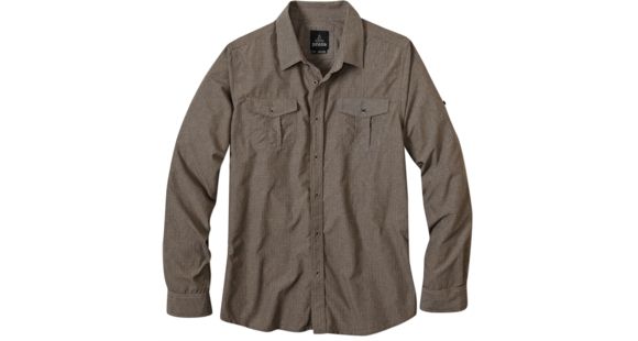 prAna Ascension Long Sleeve Shirt - Men's-Mud-Large