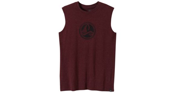 prAna Badge Sleeveless Tee - Men's-Dark Mahogany-Large