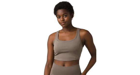 prAna Becksa Bralette, Mink Heather, Medium, W11190788-MNHT-M