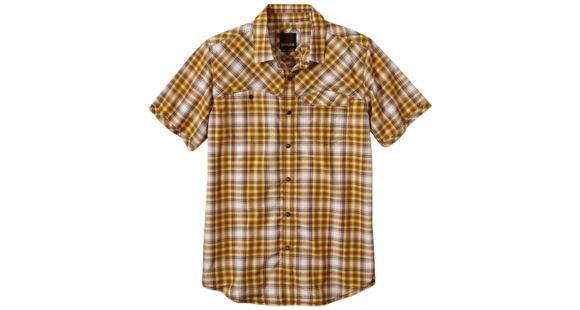 prAna Benson Slim Short Sleeve Shirt - Men's-Yellow-Large