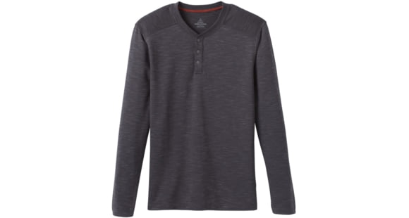 prAna Bismark Long Sleeve Shirt - Men's, Coal Heather, Extra Small, M23190638-COHT-XS