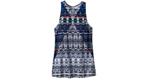 prAna Boost Printed Top - Women's -Black Herringbone-Small