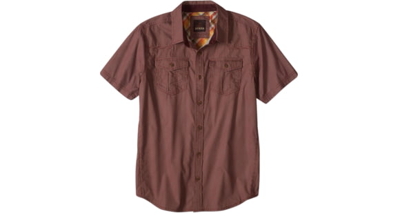 prAna Borla Short Sleeve Shirt - Men's-Raisin-Medium