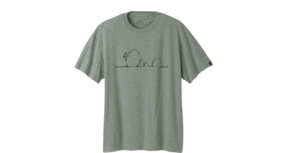 prAna Boulder Heathered Tee - Men's-Moss-Large