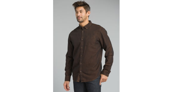 prAna Broderick Long Sleeve Shirt - Men's, Wedged Wood, Small, M23170452-WDWO-S