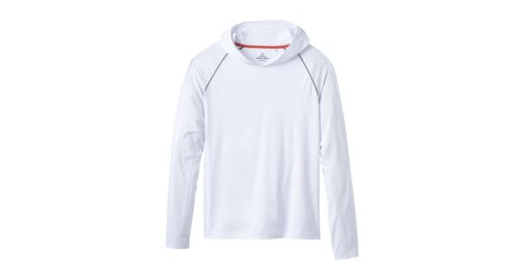 prAna Calder Hoodie Long Sleeve - Mens, White Logo, XLarge, M2CALD115 -110-XL