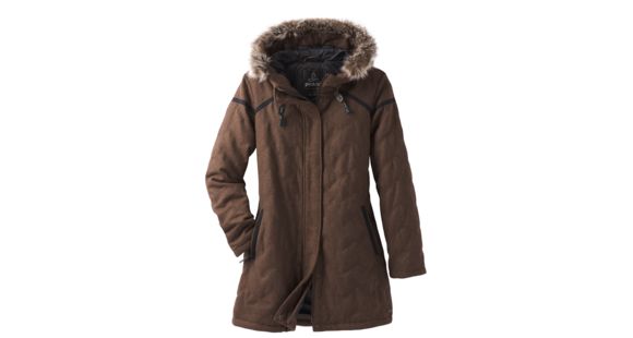 prAna Calla Long Jacket - Women's, Scorched Brown, Large, W23180565-SCBR-L