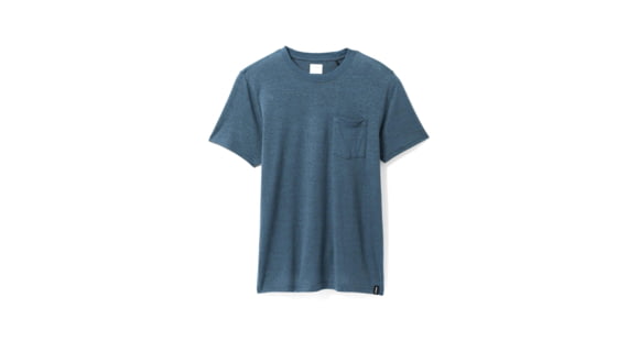 prAna Cardiff Short Sleeve Pocket T-Shirt - Men's, Large, Deep Stellar Heather, 1969891-402-SL-L
