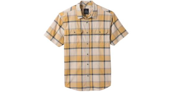 prAna Cayman Plaid Shirt - Men's, Stone, Medium, M11181353-STN-M
