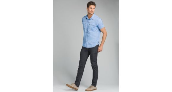 prAna Cayman Short Sleeve Shirt - Men's, Island Blue, Large, M11170332-ISBL-L
