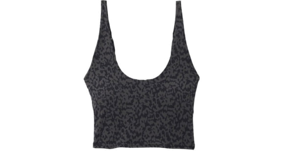 prAna Chakara Crop Top - Women's, Dark Iron Wild, Small, 1972231-020-S