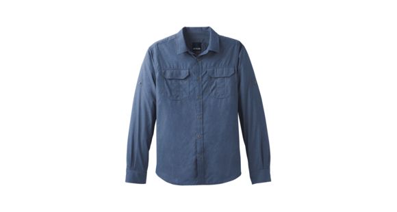prAna Citadel Long Sleeve Shirt - Men's, Equinox Blue, Large, M21170308-EQBL-L