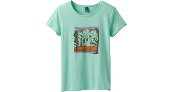 prAna Climbing Tee - Women's, Bora Bay prAnascape, Medium, W1PRAN316-BOPW-M