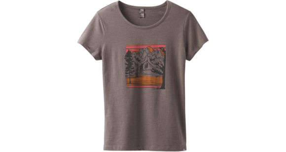 prAna Climbing Tee - Women's, Moonrock prAnascape, X-Small, W1PRAN316-MOPW-XS