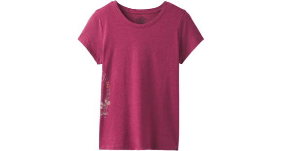 prAna Climbing Tee - Women's, Sangria, Medium, W1PRAN316-SANG-M