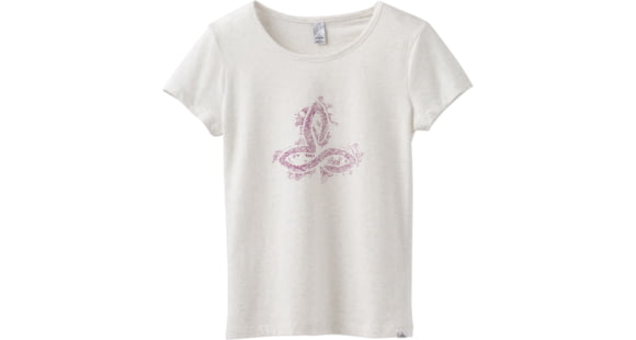 prAna Climbing Tee - Women's, White Logo, Large, W1PRAN316-WTLO-L