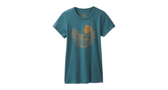 prAna Climbing Tee - Women's, Deep Balsam Heather, Large, W1PRAN316-DMHT-L